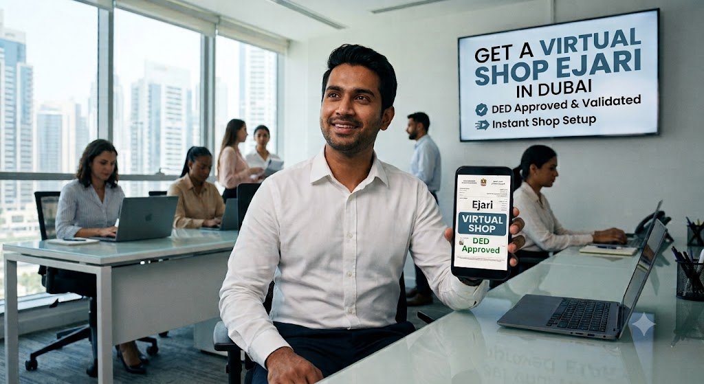 Virtual Shop Ejari for Trade License Dubai | DED Approved